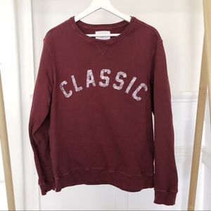Sol Angeles maroon sweatshirt “CLASSIC” size M